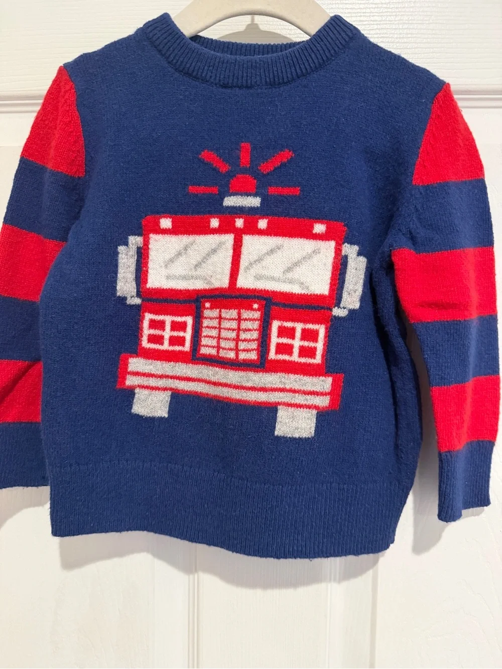 Baby Gap Boys 2T Sweater Bundle 3pc Firetruck Striped Knit Pullover